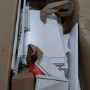 Jocoevol White 5 Drawer Dresser for Bedroom, 15" D x 23.7" W x 40.4" H in Simply Modern Chest of Drawers, Wood Storage Dresser with Deep Drawers for Living Room Hallway Entryway, White