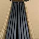 Snagle Paw Extra Wide Dog Gate,Free Standing Dog Fence with Door, Up to 208 Inch Wide Pet Gate with Support Feet for Stairs, Hallways, Doorways, Yard (Black, 8 Panels)