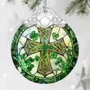 3 x Stained Glass Cross Ornament, Christmas Ornaments, Christmas Decorations for Tree, Holiday Ornament, Religious Gifts, Cross Gifts, Gift Ideas & Christian Gift