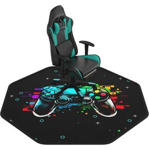 47"x47" Premium Floor Mat for Office Chair - Durable Office Chair Mat for Tile & Hardwood Floors - Versatile Chair Mat & Under Desk Protector for Rolling Office & Gaming Chairs (Light Green)