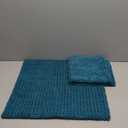 Pack of 2 Corduroy Decorative Throw Pillow Covers 18x18 Inch Soft Striped Pillow Covers Modern Farmhouse Home Decor for Sofa Living Room Couch BedTurquoise