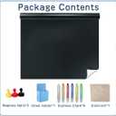 Magnetic Chalkboard Wallpaper Stick and Peel, 47" x 94"Chalk Board Contact Paper with Adhesive on Wall for School, Office, Kitchen Fridge, Drawing