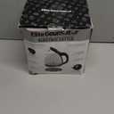 Elite Gourmet EKT1001 Electric 1.0L BPA-Free 1100W Glass Kettle Cordless 360 Base, Stylish Blue LED Interior, Handy Auto Shut-Off Function  Quickly Boil Water For Tea & More, Black