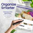 DiRose Quart Bags Pack of 500  1 Quart Reclosable Food Storage Bags  Practical and Durable Design  Food Safe Non-BPA Material  Easy Double Zip Closure  Ideal for Food, Snacks, Organizing (Clear)