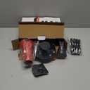 KISS 1875 Watt Pro Tourmaline Ceramic Hair Dryer, Styling Edition, 3 Heat Settings, 2 Speed Settings, Cool Shot Button, 7 Blow Dryer Accessories Included, - Red