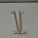 Ravinte 2 Pack 6-1/4 Inch Hole Center Solid Kitchen Cabinet Handles Brushed Brass Dresser Pulls Cabinet Drawer Pulls for Kitchen Cupboard Hardware