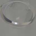 CiaoHER 1in Thickness 5in Diameter Acrylic Disc Display Block Clear Polished Round Pedestal Stand Riser 5" x 5" x 1", 2 Pack