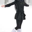 AHLW Winter Warm Fleece Lined Leggings for Women - High Waisted Thick Thermal Leggings Elastic Soft Comfortable Velvet Tights (Black)