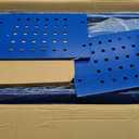 SUN & SUMMER 3-Tier Rolling Tool Cart with Wheels, Rolling Tool Chest 330 LBS Capacity Heavy Duty Utility Industrial Service Cart with Locking System Drawer for Garage, Warehouse, Repair Shop (Blue)