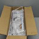 Mefirt Over The Door Pantry Organizer, Wall Mount Spice Rack, Pantry Hanging Storage and Organization, 6 Adjustable Baskets HeavyDuty Metal for Home & Kitchen, Back of Door Seasoning Rack  White