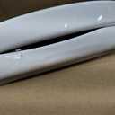 Toilet Seat Elongated, Slow Close Hinges, Four Non-Slip Bumpers, Easy to Install and Clean, Durable Plastic, White Two Sets of Mounting Parts Included