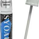 SYOAUTO Summit White GAZ Touch Up Paint Fit for Chevrolet or GMC Auto Touch up Paint Car Scratch Repair Pen Brush and Tip 2 in 1 (Summit White GAZ)