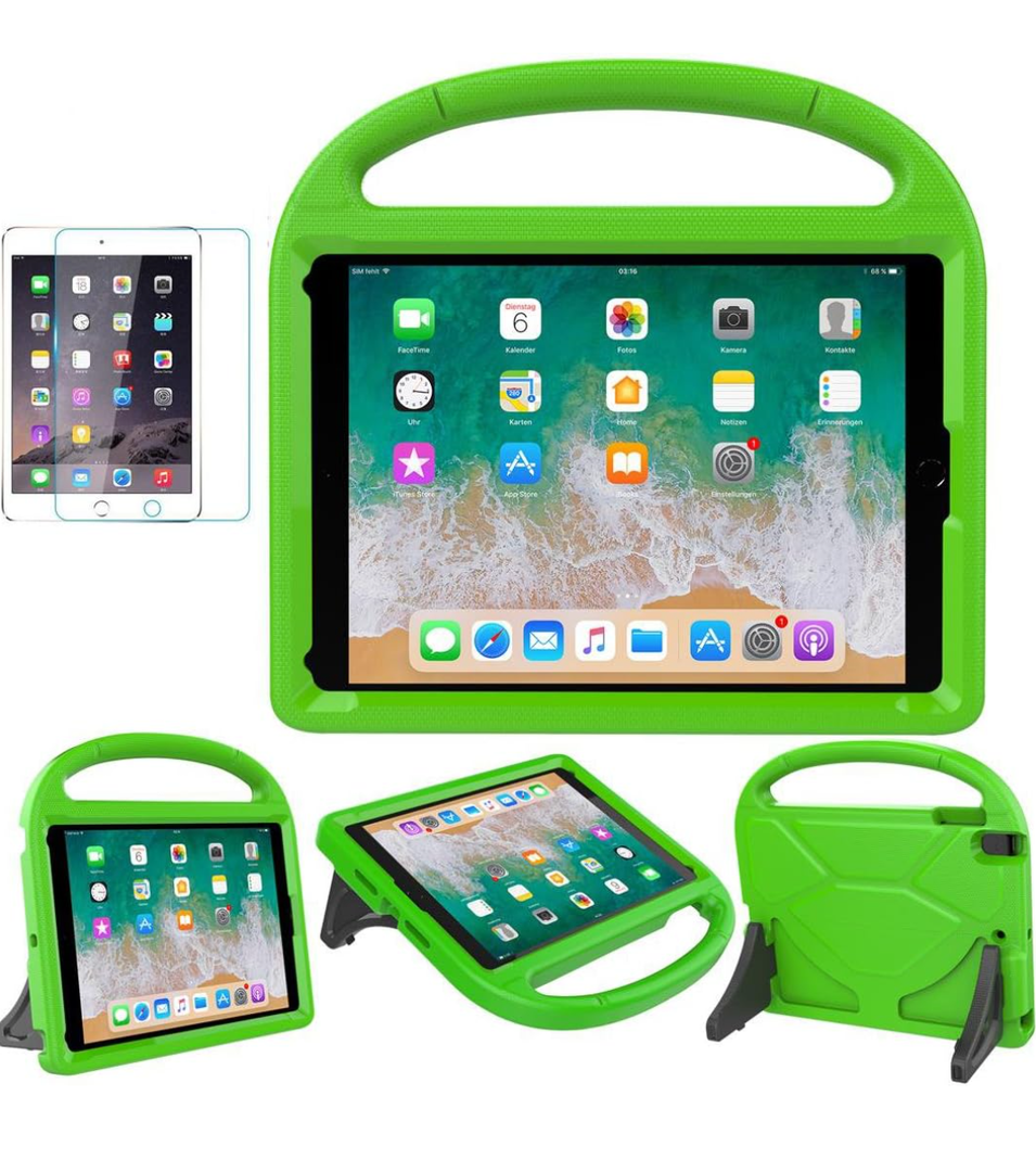 SUPLIK Kids Case for iPad 5th/6th Generation (9.7-inch, 2017/2018), iPad Air 2 Case with Screen Protector, iPad Pro 9.7 Durable Shockproof Protective Cover with Handle Stand for Kids, Green
300+ bought in past month