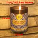 Handmade Glass Ottoman Hammam(Bath) Organic Soap Scent Glass Candle, 14oz 100 Hour Long-Burning, Highly Scented with Eucalyptus, Mint, Lavender. Stress Relief & Aromatherapy. Decorative Gift. (Blue)