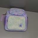 Kids Backpack for Girls Kindergarten - 15 Inch Lightweight School Bookbag fits Folder, Backpack for Kids 4-7 with Leakproof Insulated Pocket for Lunch and Snacks, Purple Tie-dye