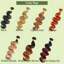 Honey Blonde Bundles Human Hiar 24 26 28 inch Ombre Deep Wave Hair Weave for Black Women Brazilian Virgin Hair 12A Quick Weave 3 Bundles Double WeftBlack Ombre Honey Blonde#T1B/27)