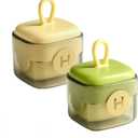 2-Pack Mini Lint Remover Roller - Washable Gel Roller for Reusable Pet Hair Removal on Clothing,Furniture and Carpets (Green & Beige)