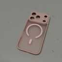 Caseative Frosted Camera Lens Protection Lanyard Pendant Magnetic Case for iPhone, Compatible with MagSafe Wireless Charging (Pink,iPhone 17 Pro Max)