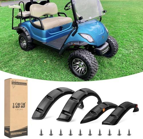 10L0L Golf Cart Fender Flares for Yamaha Drive G29 4 Piece Standard Fender Flares (2) Front & (2) Rear with Metal Hardware-NOT For Modified Vehicles & G22