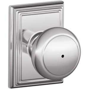 SCHLAGE Lock Company F40AND625ADD Addison Collection SCHLAGE Privacy Knob, Bright Chrome