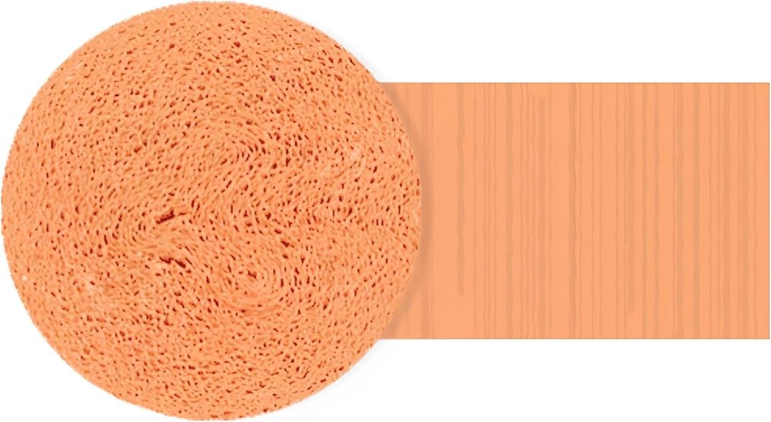 Peach Crepe Paper Roll - 81' - Premium Quality, Shrink Wrapped - Perfect for Crafts, Decorations & Events