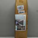 Runner Rug 2 ft x 7 ft Indoor/Outdoor Low Profile, Hallway, Kitchen, Patio, Deck Area, RV, Entryway, Garage, with Non-Slip Rubber Backing, Gray with Black Stripe, Custom