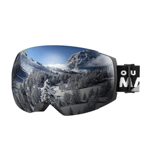 OutdoorMaster Ski Goggles PRO - Frameless, Interchangeable Lens 100% UV400 Protection Snow Goggles for Men & Women