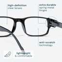Gaoye Professional Reading Glasses for All Day - Computer Readers with Blue Light Protection - Value Pack, 1.75x