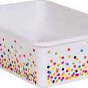 Teacher Created Resources Confetti Large Plastic Storage Bins - 6 pack (TCR32242)