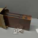 Solid Wood Floating Shelves,23.6in Finished Real Wood Wall Shelves with Heavy-Duty Hidden Bracket, Easy Installation, Set of 2, 23.6in x 7.1in x 1.5in, for Living Room Bedroom Kitchen,Bronze