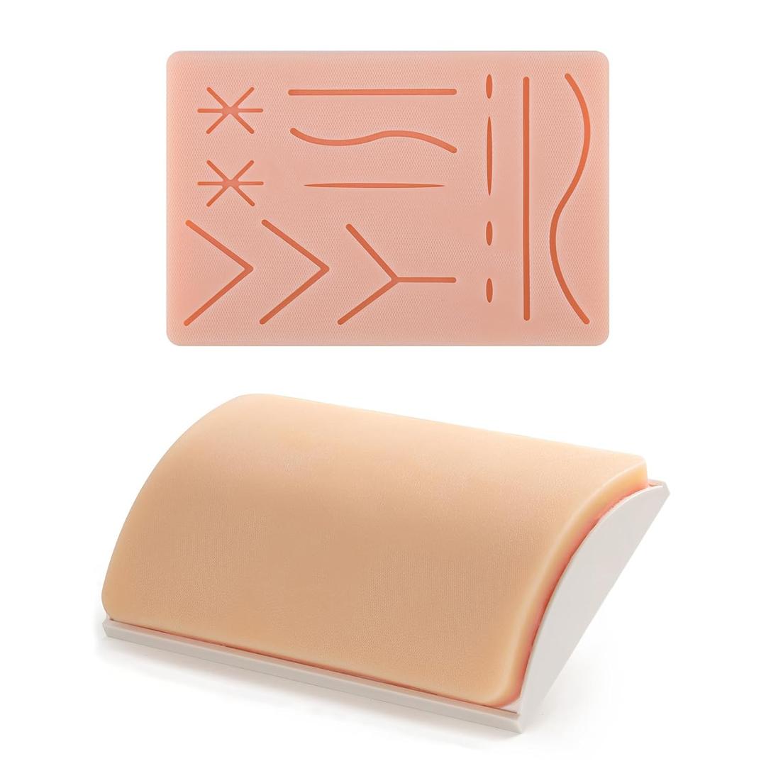 Ultrassist Durable Suture Practice Pad Medical and Veterinary Students, Suture Pad Includes14 Pre-Cut Wounds with Rip-Resistant Mesh, Tear-Resistant, Design for Training Only