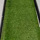 Ottomanson Artificial Grass Puppy Potty Training Pad with Tray, 15" x 30" Reusable Pee Pad for Small Pets and Dogs