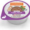 Instinct Original Minced Natural Wet Cat Food, Grain Free Recipe - Real Rabbit, 3.5 oz. Cups (Pack of 12) (EXP 10/20/27)