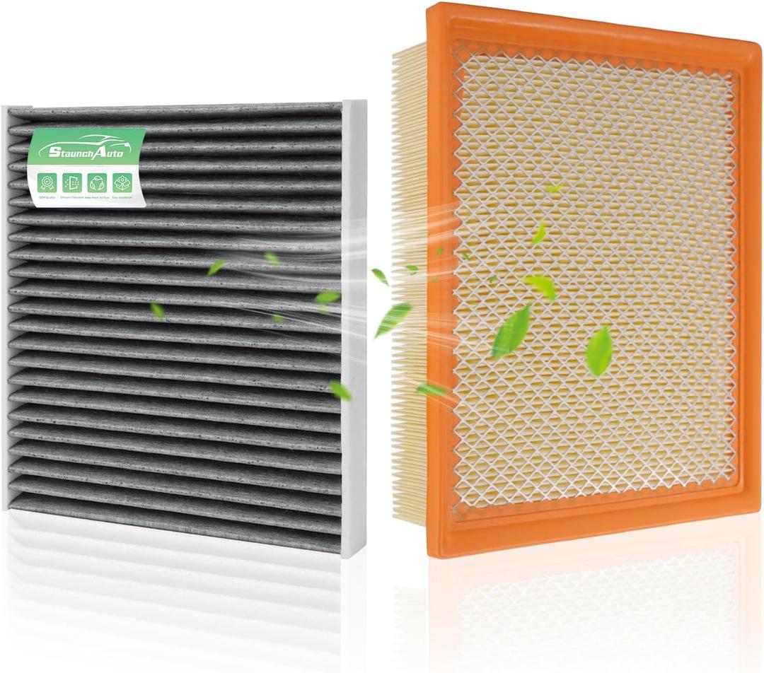 Engine & Cabin Air Filter for Dodge Durango 2011-2026, Grand Cherokee 2011-2022, Grand Cherokee WK 2022 Air filter for Car Replacement CF11183 CA10755 Automotive Accessories-2 Pack