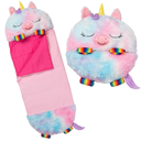 Happy Nappers 2-in-1 Pillow & Sleepy Sack Rainbow Unicorn 54x20 Medium
Medium 54 x 20 inch plush animal character sack, machine washable soft material, ideal for sleepovers and camping trips