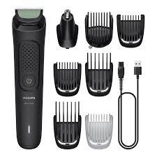 Philips Multigroom 3000 Series All-in-One Clipper 9 Accessories - Beard Trimmer Hair & Body Trimmer, Skin-Friendly Self-Sharpening Blades, 12 Cutting Heights, Model MG3946/15