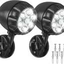 YoungPower Battery Operated Motion Outdoor Lights, 6 LEDs 800 Lumen Bright Battery Powered Wall Mount Light Night Activation Security Spotlight for Outdoor Porch, Corridor,Trash, Stairs (2 Pack)