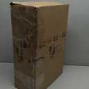 6 Pack Large Fabric Storage Baskets for Shelves , Closet Storage Bins for Shelves, Fabric Baskets for Organizing with Handles for Home and Office (White with Beige,15" L*10.2" W*9" H)