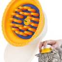PETHROOM Silicone Cat Brush for Shedding  Gentle Grooming & Relaxing Massage, Light Deshedding Tool, Removes Loose Fur & Dander, Safe for Sensitive Skin, Cats, Dogs & Rabbits