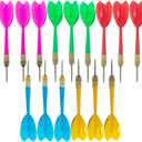 BBstep Steel Tip Dart Colorful Dart 15pcs 6g Assorted Color. (Medium)