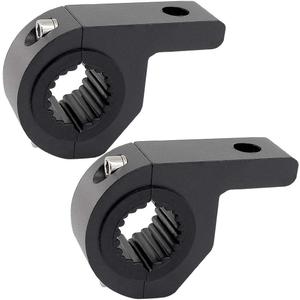 Motorcycle Bull Bar Mounting Bracket 2PCS Horizontal Light Mount Clamp Kit for 0.75" /0.87"/1.1"/1.25" Tubes fit for LED Driving Lights, Spotlights Fits Truck, ATV, & Motorcycle Crash Bars