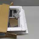 Shed Windows 2 Pack 14" W x 21" H Flush Mount White Window with Tempered Glass and Fiberglass Screen,Sliding Windows with Vertical Slider and Screws for Sheds,Chicken Coop, Playhouse Garbage Room etc