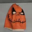 Voyiparty Halloween Horror Pumpkin Head Mask Adult Party Prop Decoration Latex Mask,Realistic Texture Halloween Zombie Pumpkin Mask