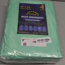 4 Pack 36 x 36 Extra Heavy Absorbency Washable Underpads, Waterproof Quick Drying Nursing Incontinence Reusable Washable Bed Pee Pads for Dogs, Diaper Changing & Adults, Green