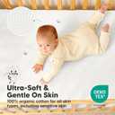 2-Pack Waterproof Crib Mattress Protector Cover Fitted - Quiet Baby Crib Mattress Pad Sheets, 52" x 28" Soft Quilted Cotton Baby Sheet, Machine Washable, Easy Fit, Durable (Soft White/Quin)