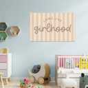 Long Live Girlhood Banner, Playroom Banner, Canvas Wall Hanging Flag Decor for Nursery Playroom Toddler Room, Girl Kids Room Decor Pink