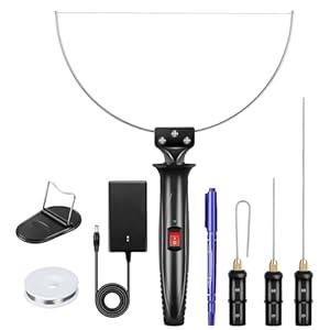 GOCHANGE 4 in 1 Foam Cutter Set, 18W Electric Styrofoam Cutting Tools Kit, 100-240V Hot Wire Cutter Tool With Power Adapter For DIY Craft, Small Cutting Project, Foam Carving & Digging