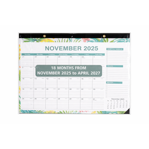 Desk Calendar 2025-2027, November 2025 to April 2027 with TO-DO List 16.5 * 12 Inch, 2025-2027 Desk Calendar for Home or Office Planning and Organizing Pack Of 2