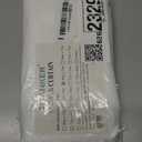 Titanker Small Stall Shower Curtain Liner Washable, 48x72 Inches, White Fabric Stall Shower Liner with 2 Magnets, Waterproof RV Shower Liner Soft Lightweight Polyester, White