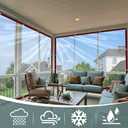 Clear Tarps Heavy Duty Waterproof 8x10 Plastic Tarp with Grommets Clear Vinyl Tarps for Outdoor Patio Enclosure Chicken Coop Covers Waterproof Transparent Tarpaulin for Porches Greenhouse Plant